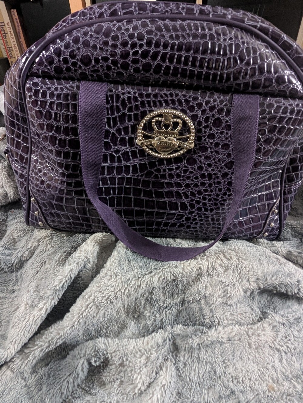 Kathy Van Zeeland Vintage Y2K Era Weekender Duffle bag.